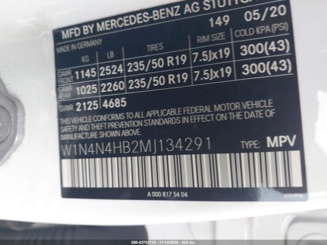 2021 MERCEDES-BENZ GLA 250 W1N4N4HB2MJ134291 Photo 8