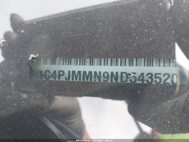 1C4PJMMN9ND543520 Jeep Cherokee Latitude Lux 4x4
