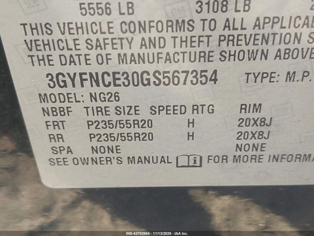 2016 CADILLAC SRX 3GYFNCE30GS567354 Photo 8