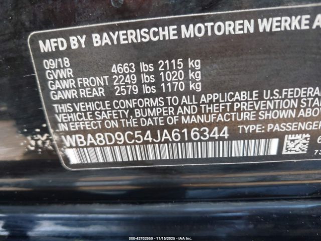 2018 BMW 330I WBA8D9C54JA616344 Photo 8