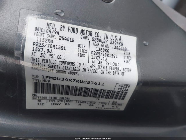 1994 FORD EXPLORER 1FMDU34X7RUC57611 Photo 8