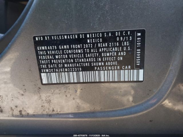 2014 VOLKSWAGEN JETTA 3VW2K7AJ6EM222319 Photo 8