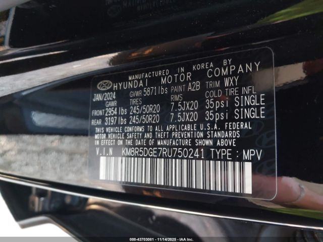 2024 HYUNDAI PALISADE KM8R5DGE7RU750241 Photo 8