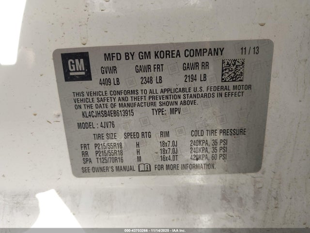 Buick Encore Premium 2014 KL4CJHSB4EB613915 Image 9