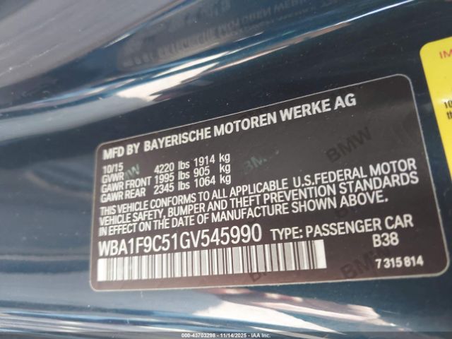 2016 BMW 228I WBA1F9C51GV545990 Photo 8