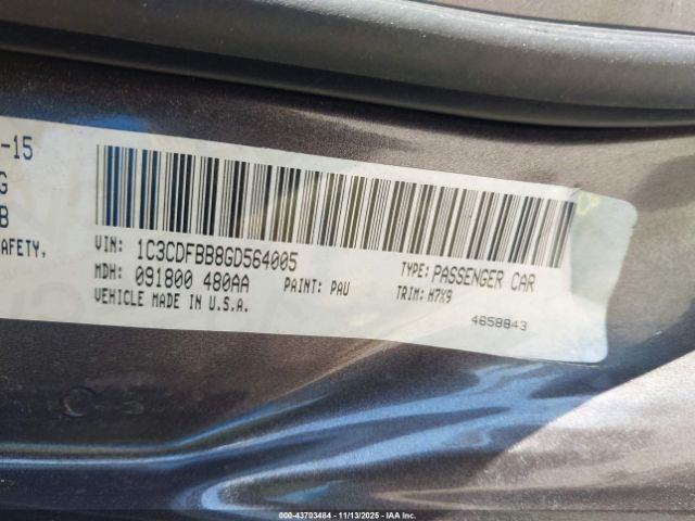 2016 DODGE DART 1C3CDFBB8GD564005 Photo 8