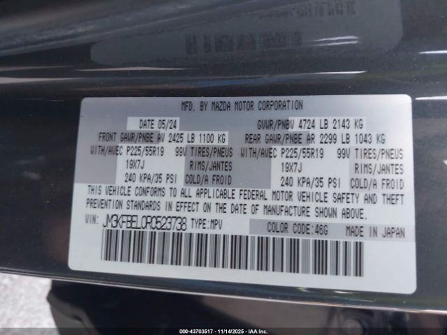 2024 MAZDA CX-5 JM3KFBEL0R0523738 Photo 8