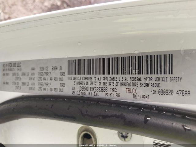 2019 RAM 1500 CLASSIC 1C6RR6TT5KS693698 Photo 8