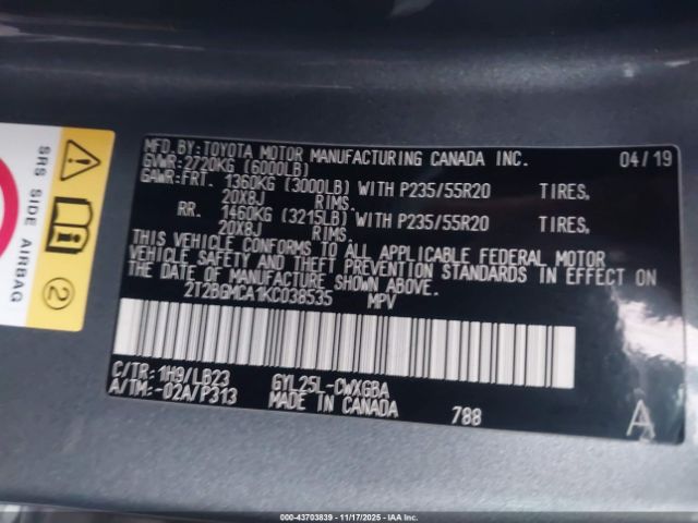 2019 LEXUS RX 450H 2T2BGMCA1KC038535 Photo 8