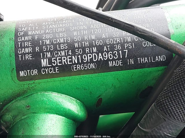 2023 KAWASAKI ER650 ML5EREN19PDA96317 Photo 9