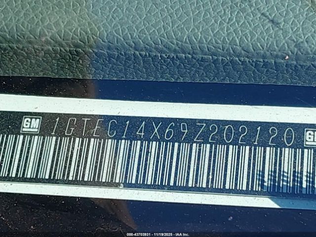 2009 GMC SIERRA 1500 1GTEC14X69Z202120 Photo 8