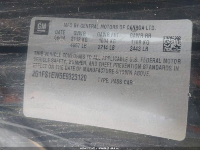 2014 CHEVROLET CAMARO 2G1FS1EW5E9323120 Photo 8