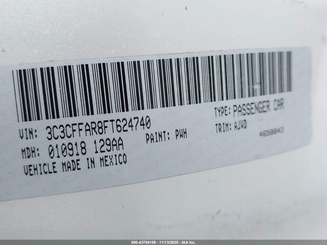 2015 FIAT 500 3C3CFFAR8FT624740 Photo 8