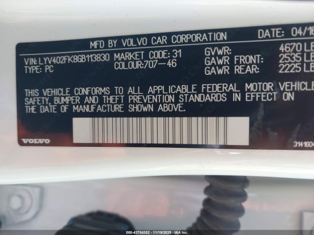 2016 VOLVO S60 INSCRIPTION LYV402FK8GB113830 Photo 8