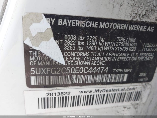 2014 BMW X6 5UXFG2C50E0C44474 Photo 8