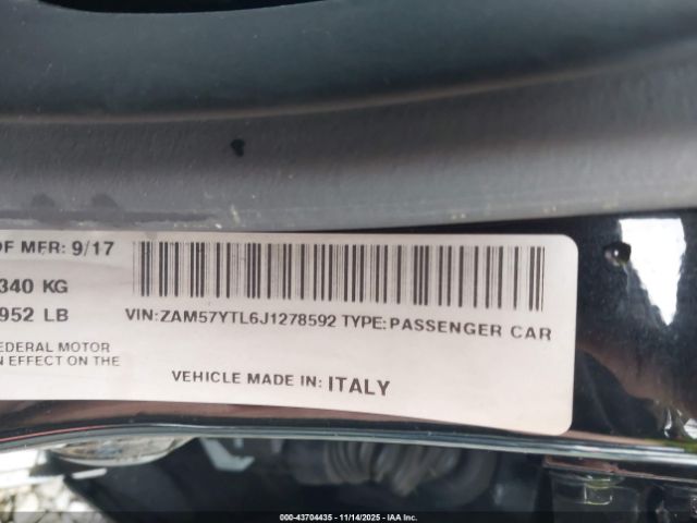 2018 MASERATI GHIBLI ZAM57YTL6J1278592 Photo 8