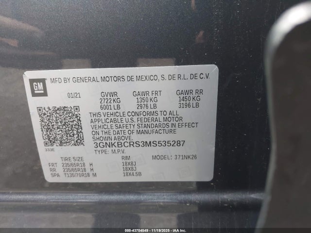 Chevrolet Blazer Fwd 2lt 2021 3GNKBCRS3MS535287 Image 9
