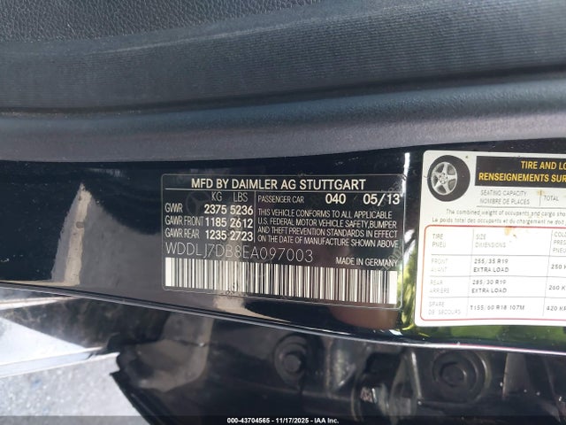 2014 MERCEDES-BENZ CLS 550 WDDLJ7DB8EA097003 Photo 8