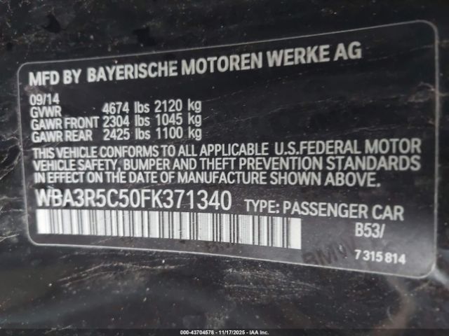 2015 BMW 435I WBA3R5C50FK371340 Photo 8