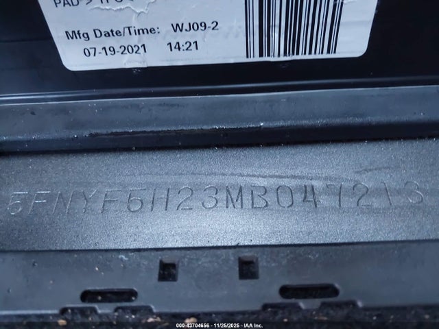 5FNYF5H23MB047213 Honda Pilot 2wd Special Edition