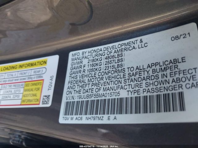 2021 ACURA TLX 19UUB5F55MA015705 Photo 8