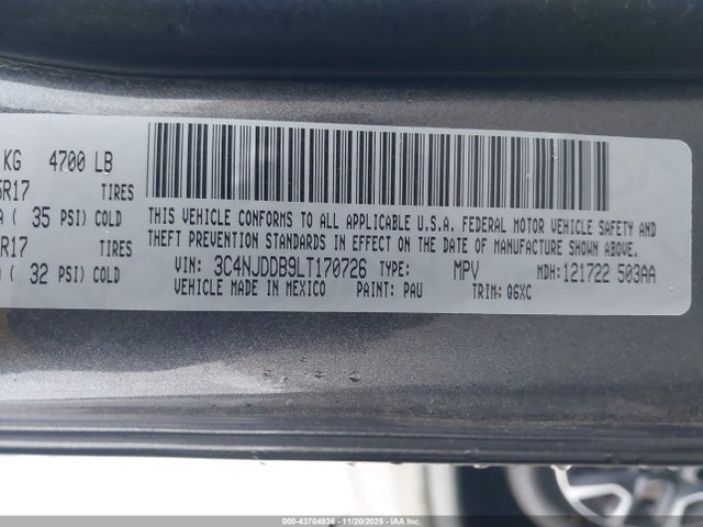 Jeep Compass Trailhawk 4x4 2020 3C4NJDDB9LT170726 Image 9