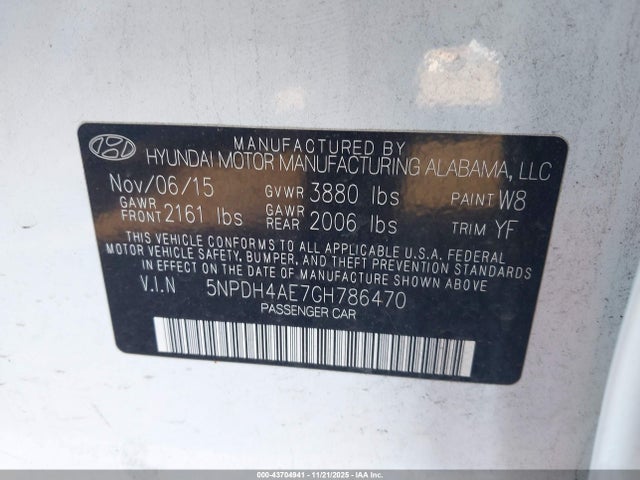 Hyundai ELANTRA SE 2016 5NPDH4AE7GH786470 Image 9