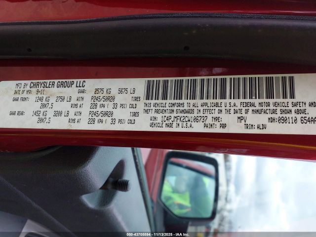 2012 JEEP LIBERTY 1C4PJMFK2CW106737 Photo 8
