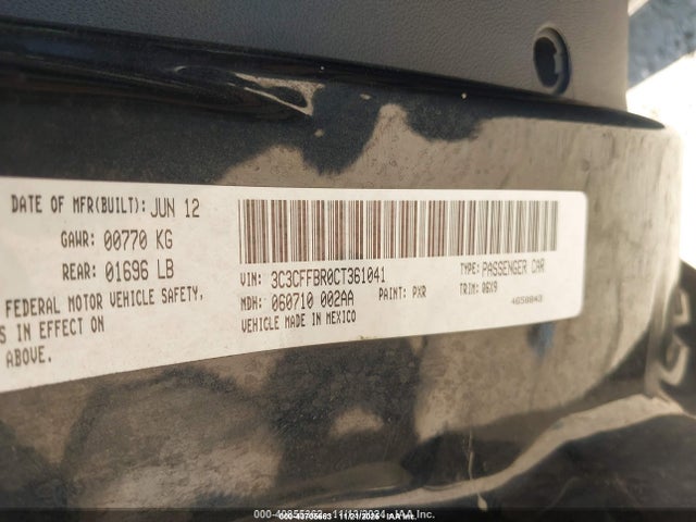 2012 FIAT 500 3C3CFFBR0CT361041 Photo 8