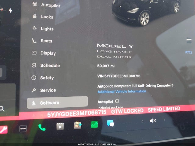 2021 TESLA MODEL Y 5YJYGDEE3MF068715 Photo 6