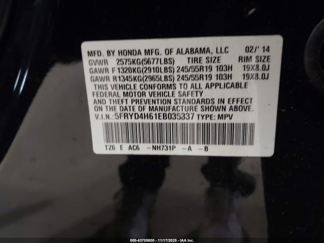 2014 ACURA MDX 5FRYD4H61EB035337 Photo 8