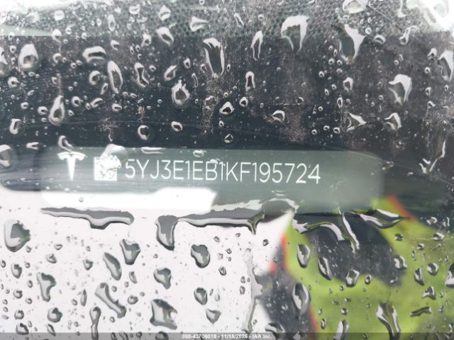 2019 TESLA MODEL 3 5YJ3E1EB1KF195724 Photo 8