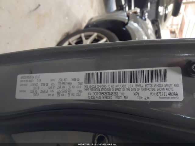 2019 DODGE JOURNEY 3C4PDDEG5KT846288 Photo 8