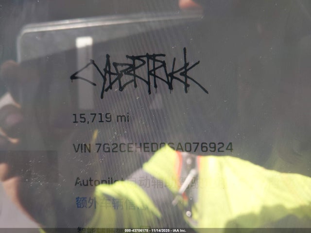 Aukcja sprzedaży 2025 Tesla Cybertruck All-wheel Drive, vin: 7G2CEHED0SA076924, numer aukcji: 43706178