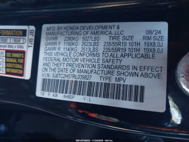 2024 ACURA RDX 5J8TC2H57RL039827 Photo 8