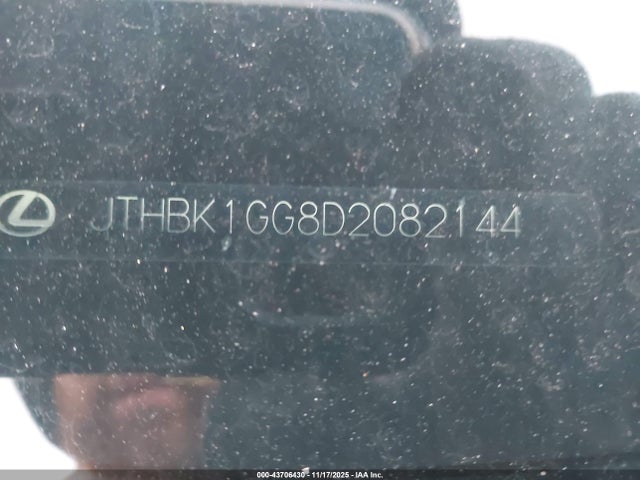 Aukcja sprzedaży 2013 Lexus Es 350, vin: JTHBK1GG8D2082144, numer aukcji: 43706430