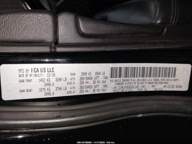 2019 JEEP GRAND CHEROKEE 1C4RJFAG3KC611421 Photo 8