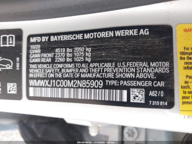 2021 MINI CLUBMAN WMWXJ1C00M2N85909 Photo 8