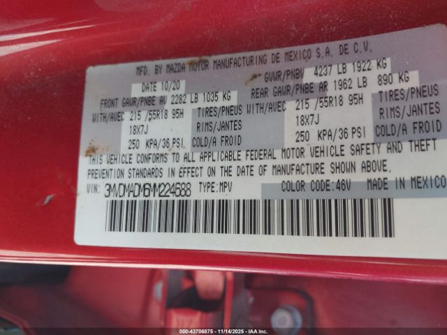 2021 MAZDA CX-30 3MVDMADM6MM224688 Photo 8