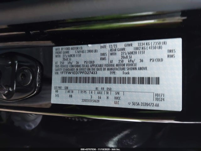 2023 FORD F-150 1FTFW1ED7PFD27433 Photo 8