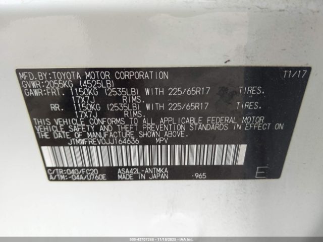 2018 TOYOTA RAV4 JTMWFREV0JJ164636 Photo 8