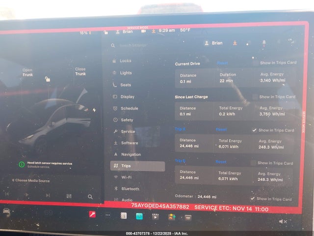 2025 TESLA MODEL Y 7SAYGDED4SA357882 Photo 6