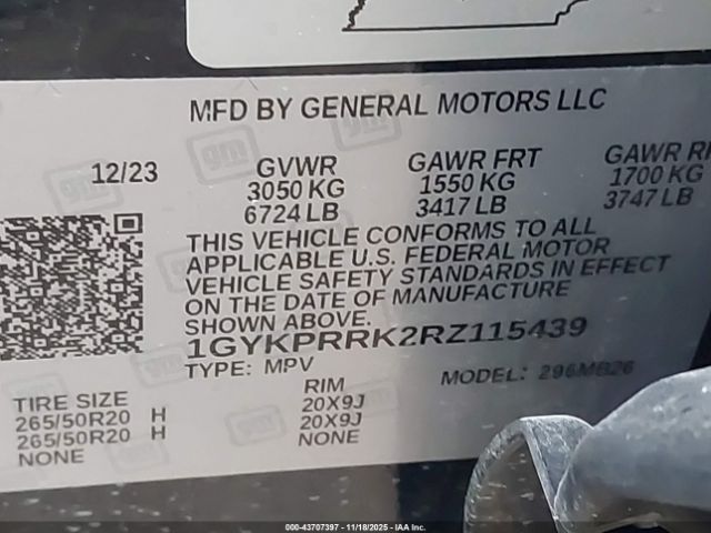 2024 CADILLAC LYRIQ 1GYKPRRK2RZ115439 Photo 8