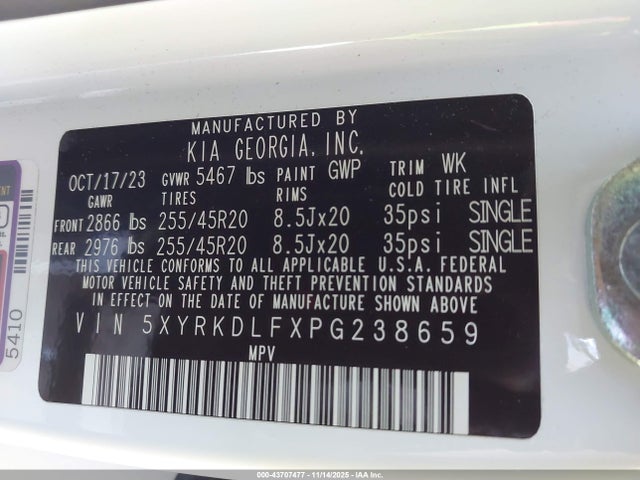2023 KIA SORENTO 5XYRKDLFXPG238659 Photo 8