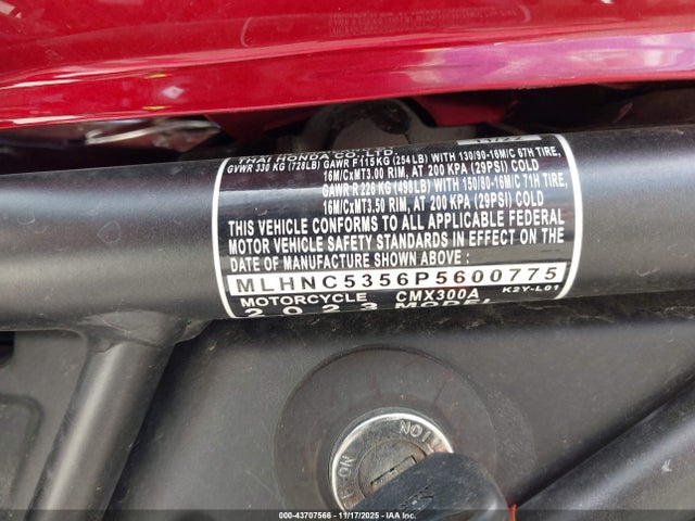 Honda Cmx300 A 2023 MLHNC5356P5600775 Image 10