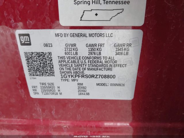 2024 CADILLAC XT6 1GYKPFRS0RZ708800 Photo 8