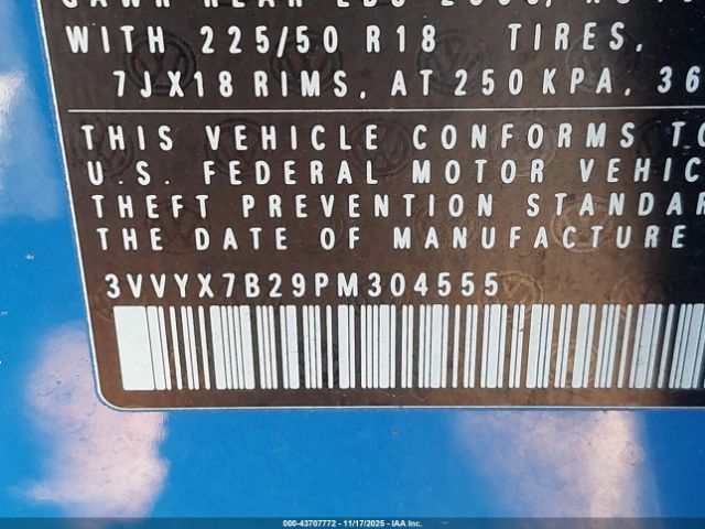 2023 VOLKSWAGEN TAOS 3VVYX7B29PM304555 Photo 8