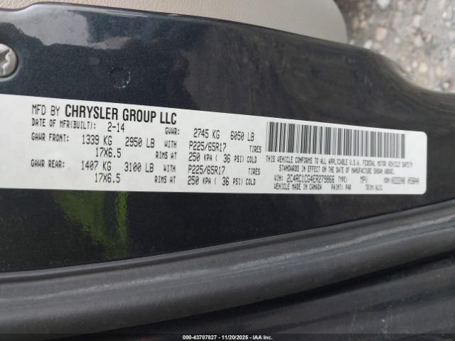 2014 CHRYSLER TOWN & COUNTRY 2C4RC1CG4ER279866 Photo 8