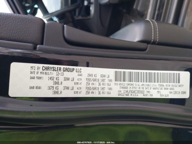 2014 JEEP GRAND CHEROKEE 1C4RJFBG0EC355922 Photo 8