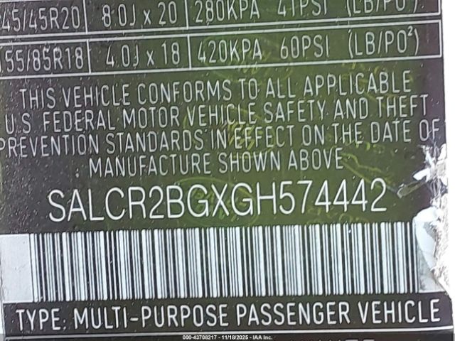 2016 LAND ROVER DISCOVERY SPORT SALCR2BGXGH574442 Photo 8